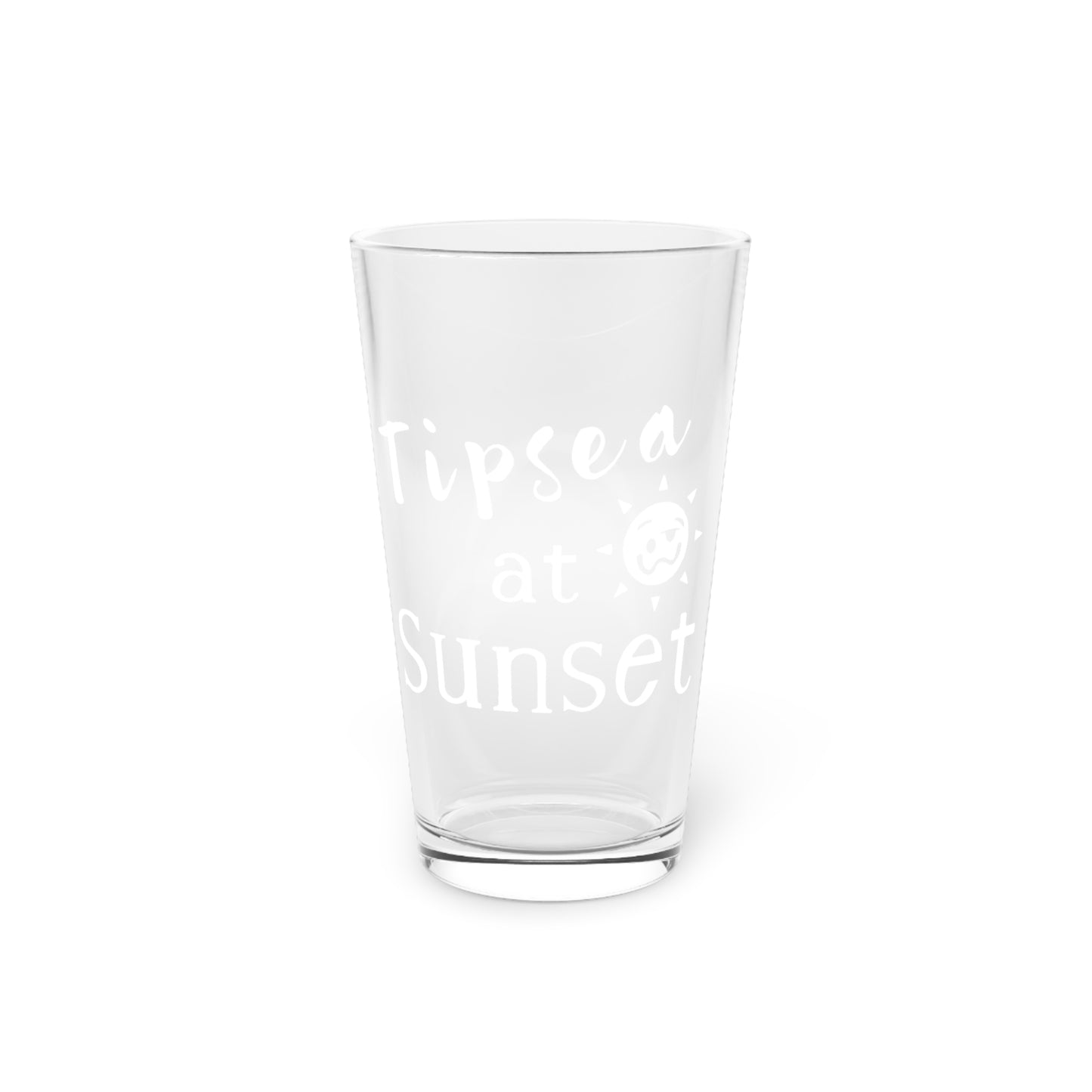 Tipsea Pint Glass (White)