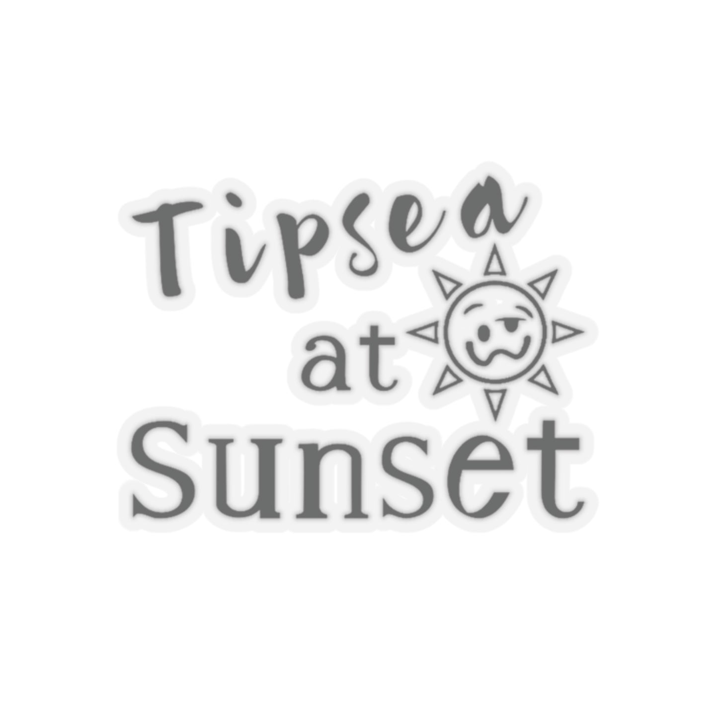 Tipsea at Sunset Sticker